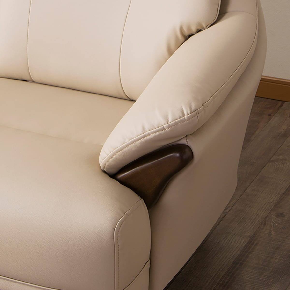 傷・汚れに強い 2人掛けソファ 合皮タイプ (コウテイ3 Nシールド BE