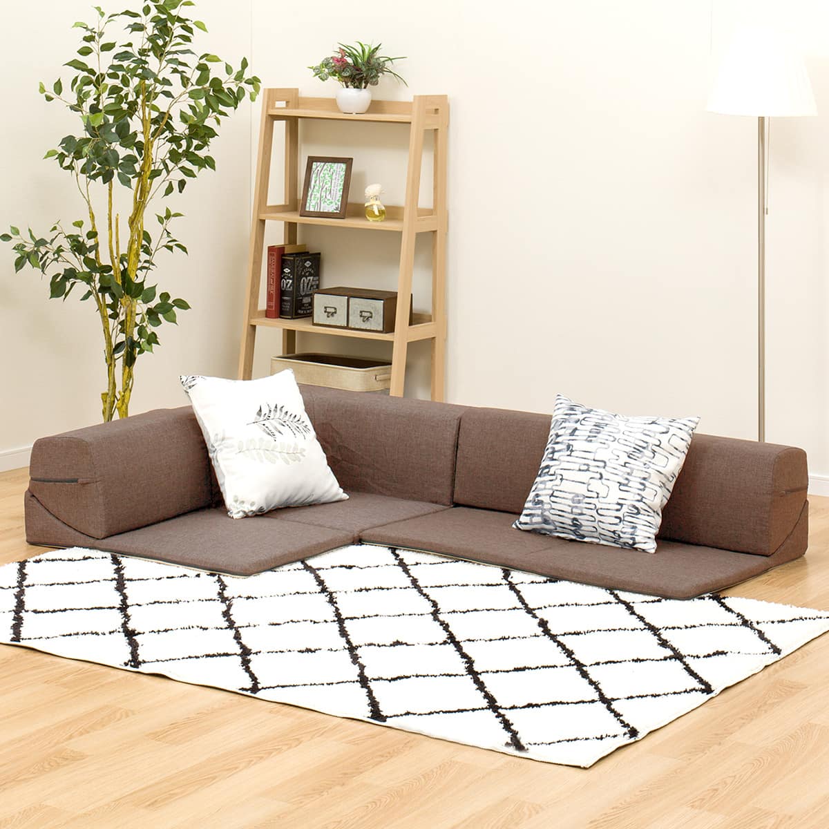 ローソファ3点セット 布張りタイプ (コロネル DBR) | ニトリネット