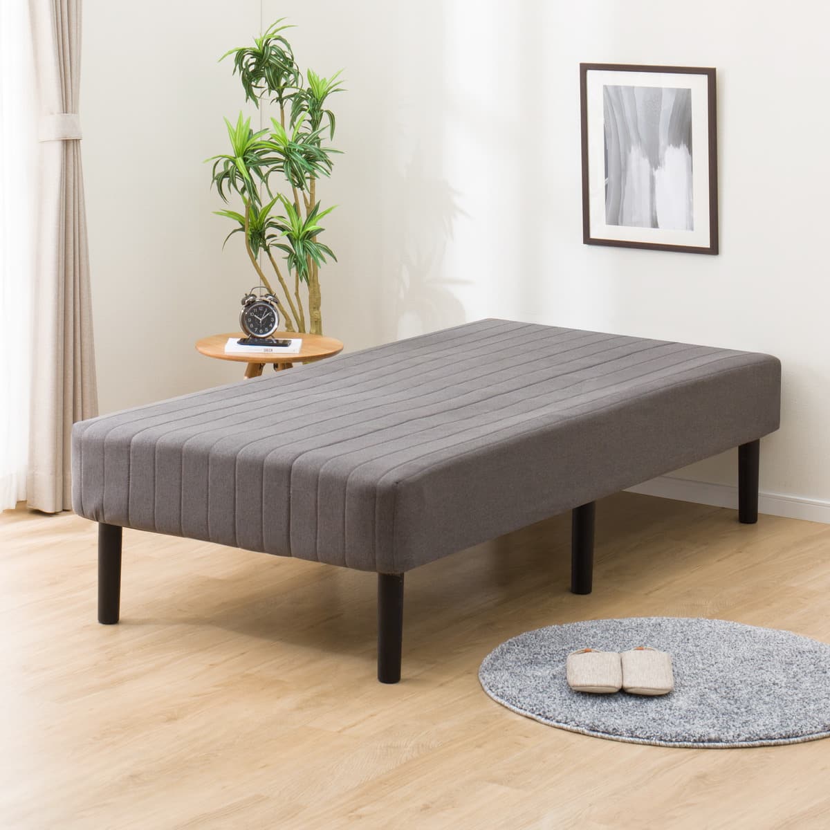 シングル脚付きボンネルコイルマットレス(コット2 DGY) | ニトリネット