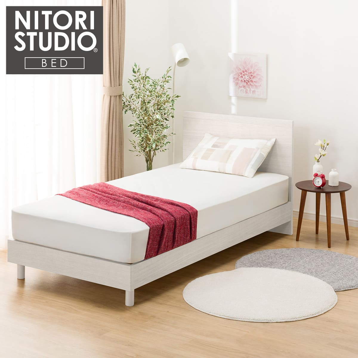 2ヶ月使用 セミダブル ニトリベット 引き出し付き