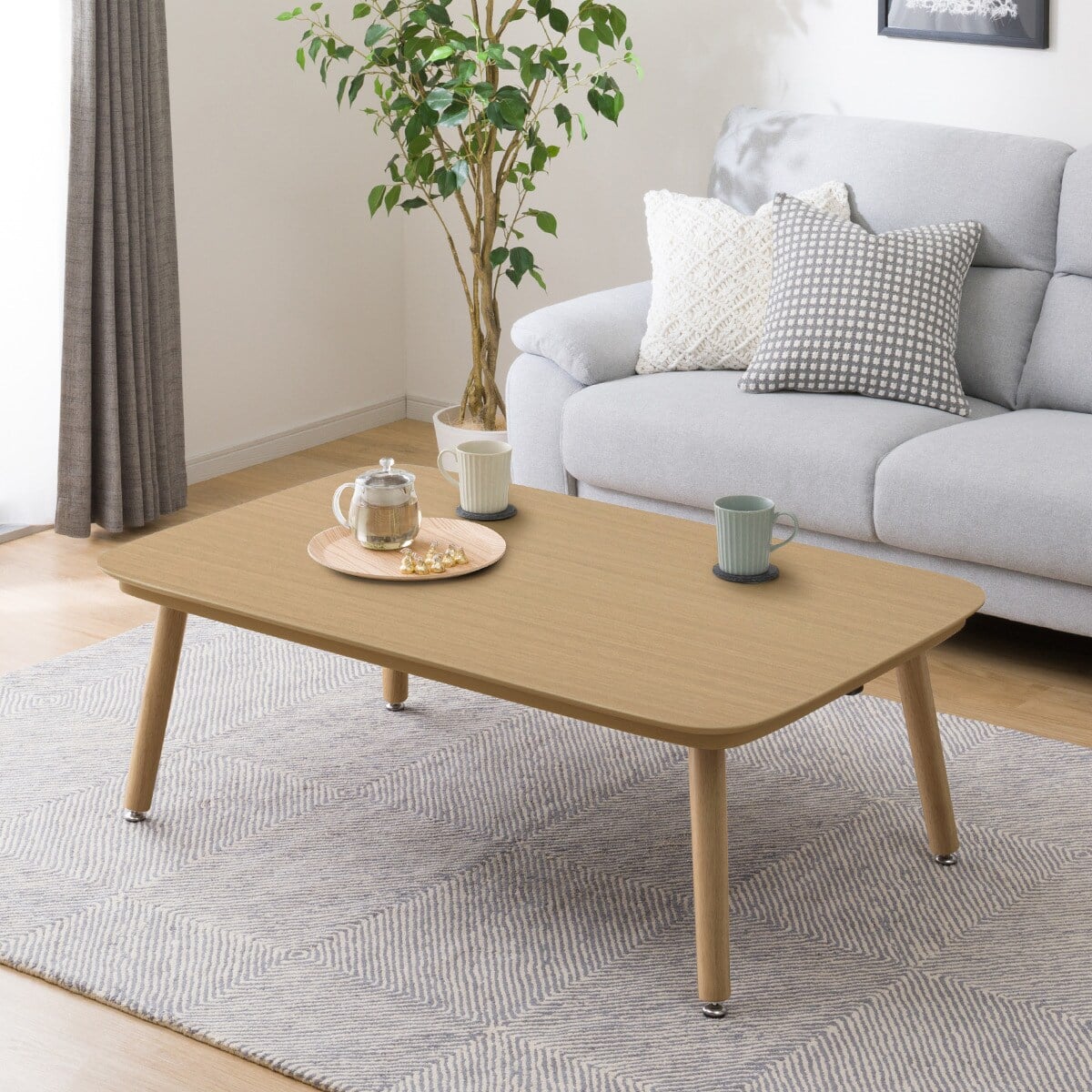 高さが変えられる2Wayこたつテーブル(NV03 120 LBR) | ニトリネット