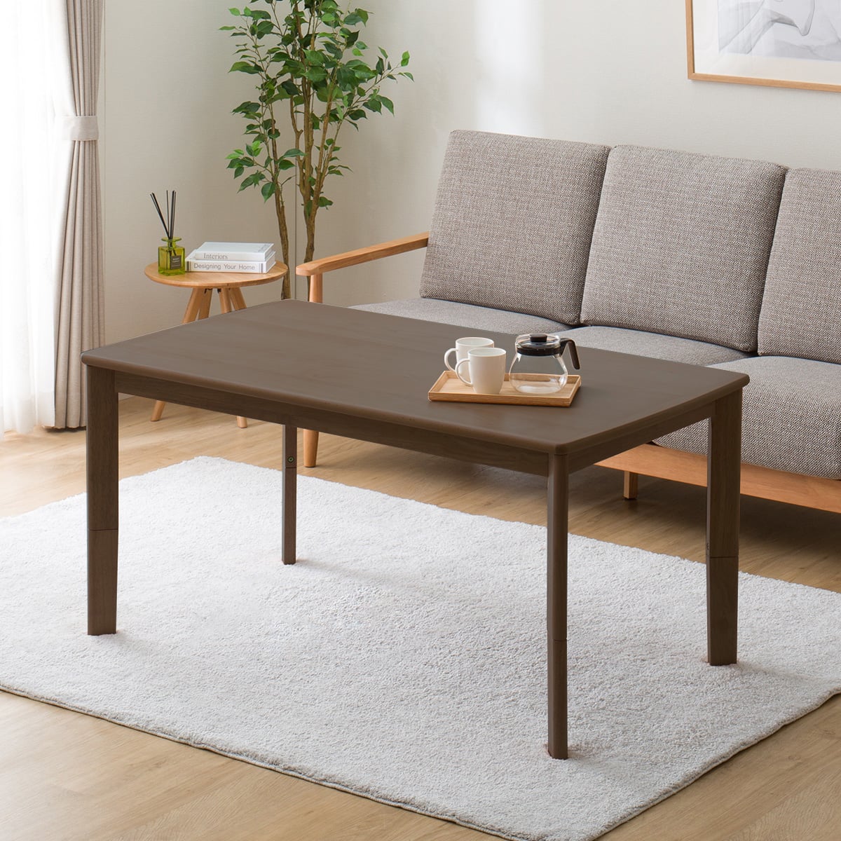 高さが変えられる 2Wayこたつ(HK01 120 MBR) | ニトリネット【公式