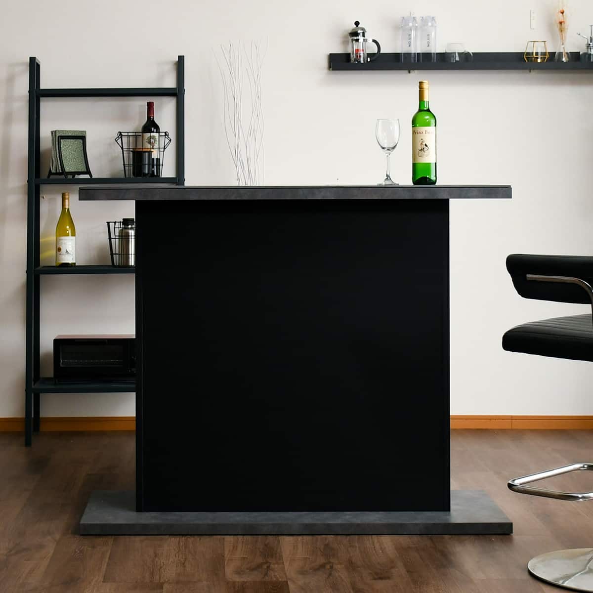 セラミック天板 バーカウンター (幅120cm コーナー GY) | ニトリネット