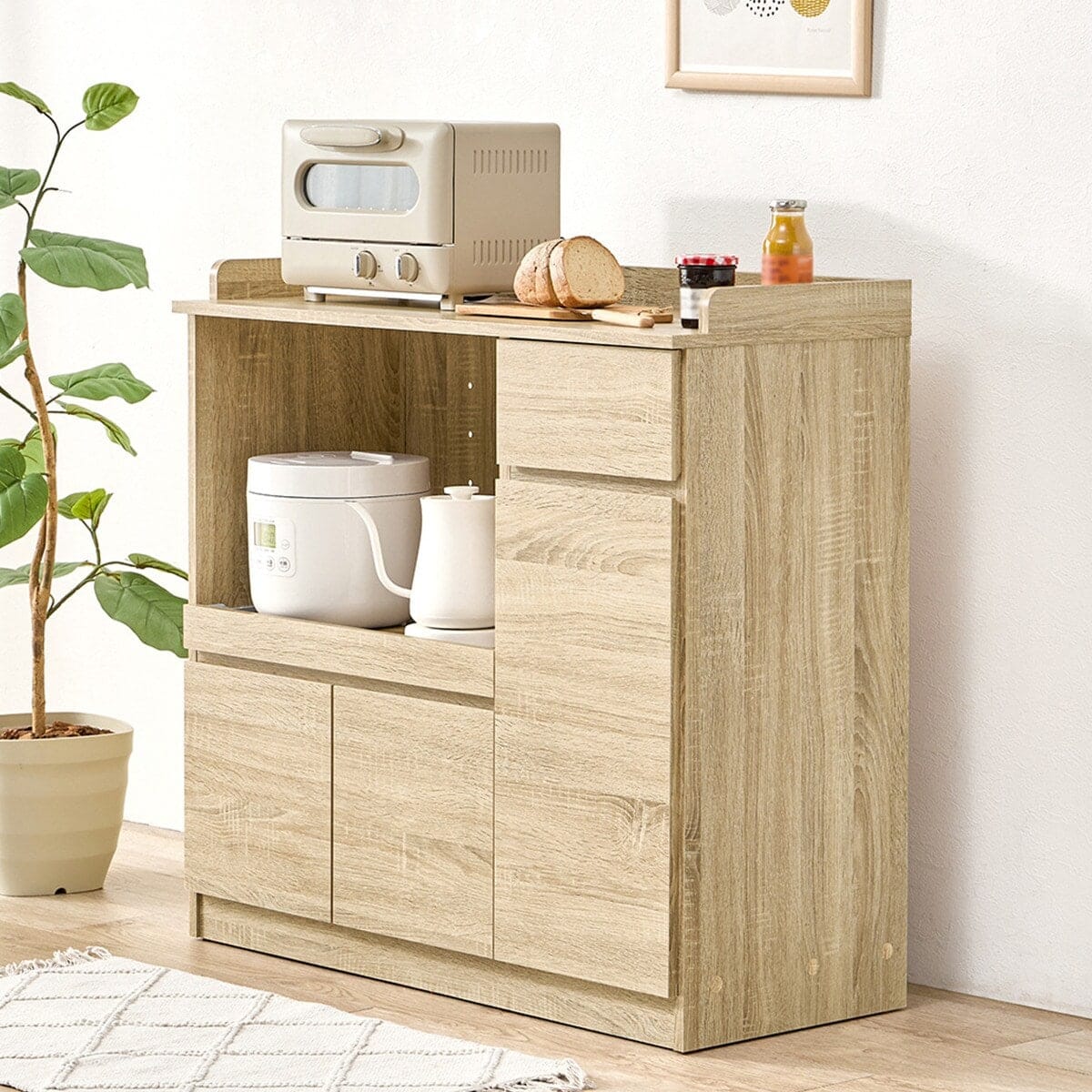 コンパクトキッチンカウンター (扉タイプ NA) | ニトリネット【公式