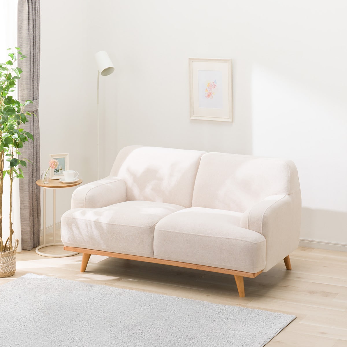 2人掛けソファ 布張りタイプ (SM02 BE) | ニトリネット【公式】 家具