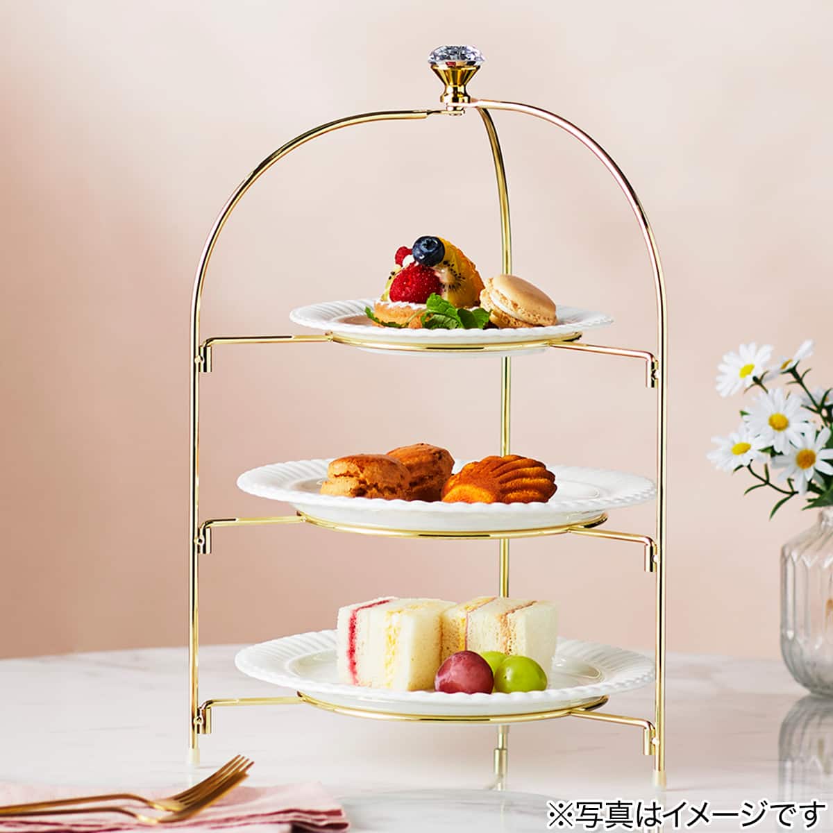 折りたたみ式ケーキスタンド(3段 OT001) | ニトリネット【公式】 家具