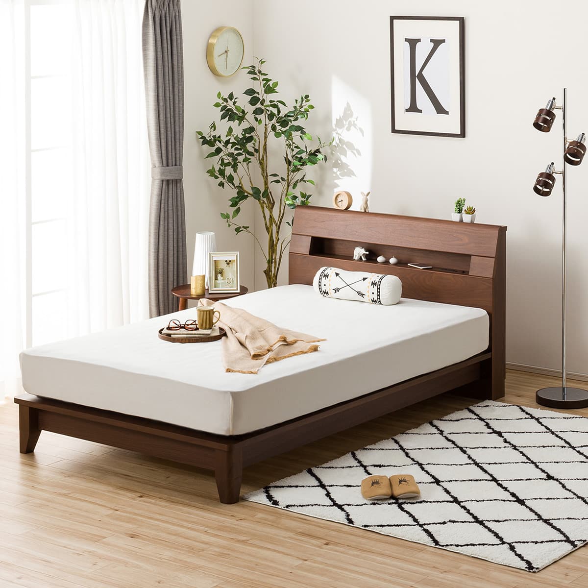 すのこセミダブルベッドフレーム(ロデリック-S/MBR) | ニトリネット