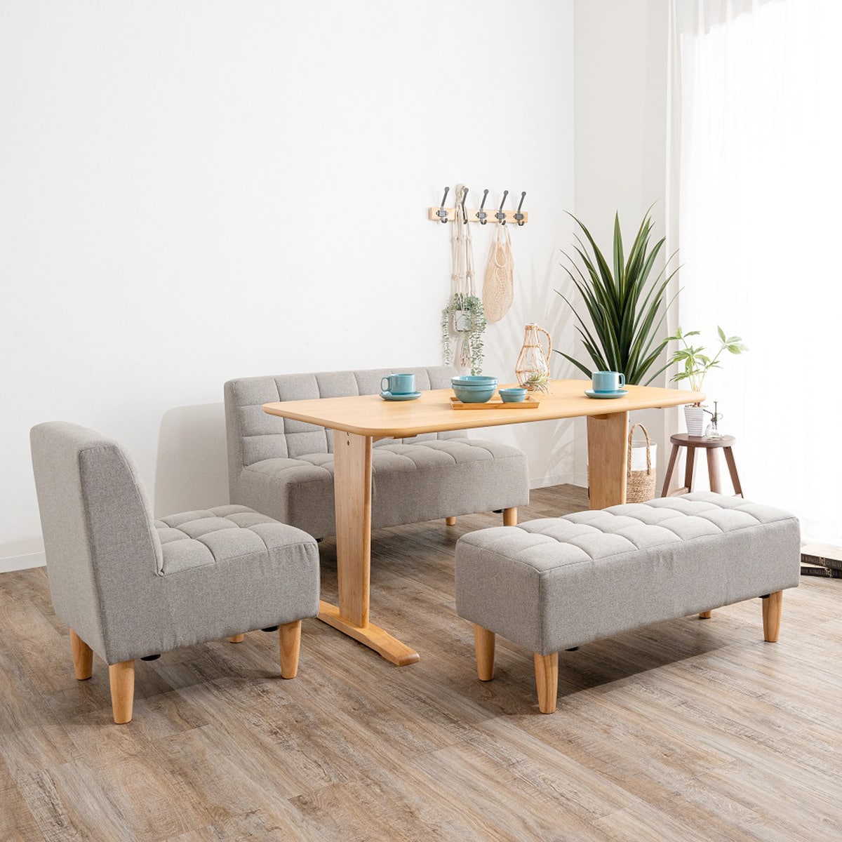 コンパクトリビングダイニング4点セット (SFA NA/GY/NA) | ニトリ