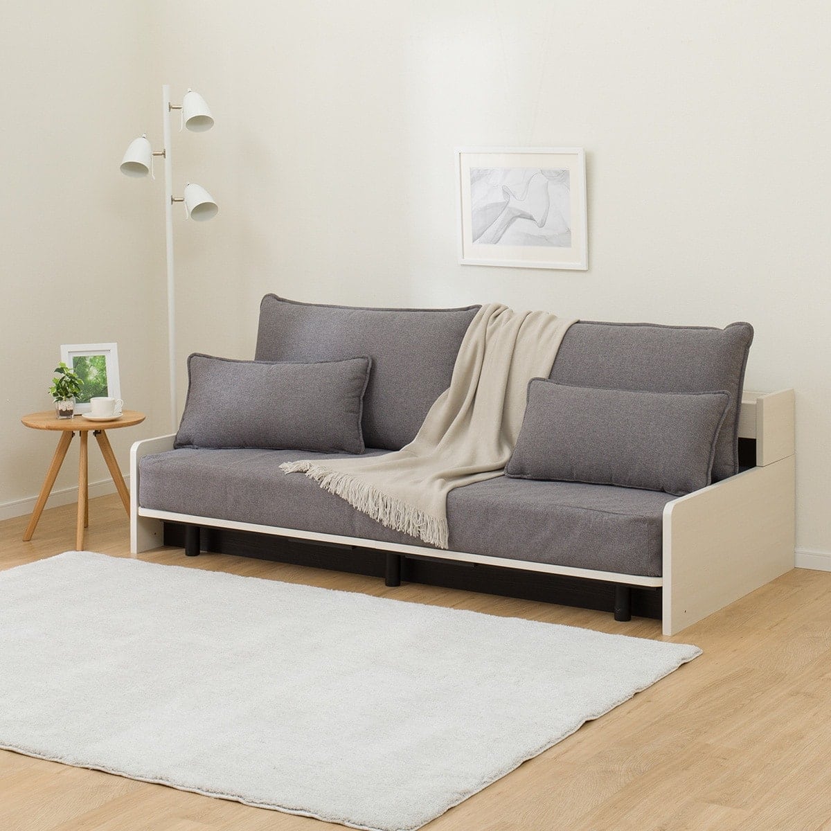 ベッドソファ (B2 MGY/WW) | ニトリネット【公式】 家具・インテリア通販