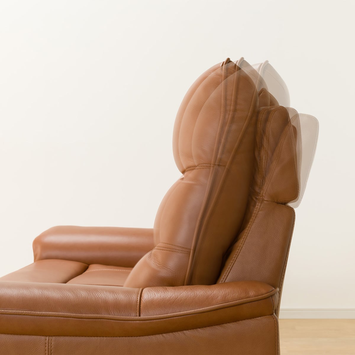 2人掛け電動リクライニングソファ 厚革(一部合成皮革)タイプ (N