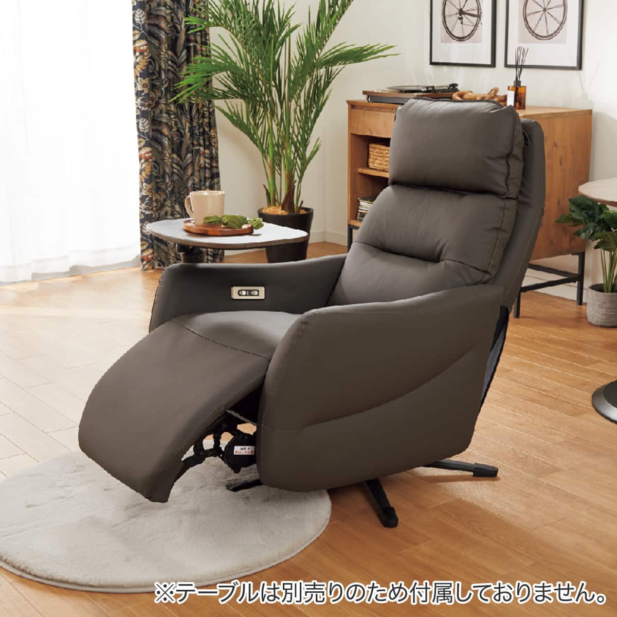 電動リクライニングパーソナルチェア 本革(一部合成皮革)タイプ (LE01