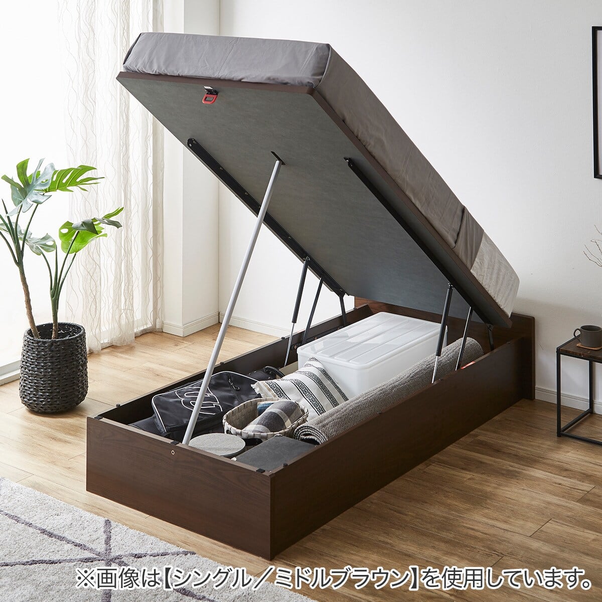 11月引き取り限定・豊島区】アルダー材 ダブルサイズベッドフレーム