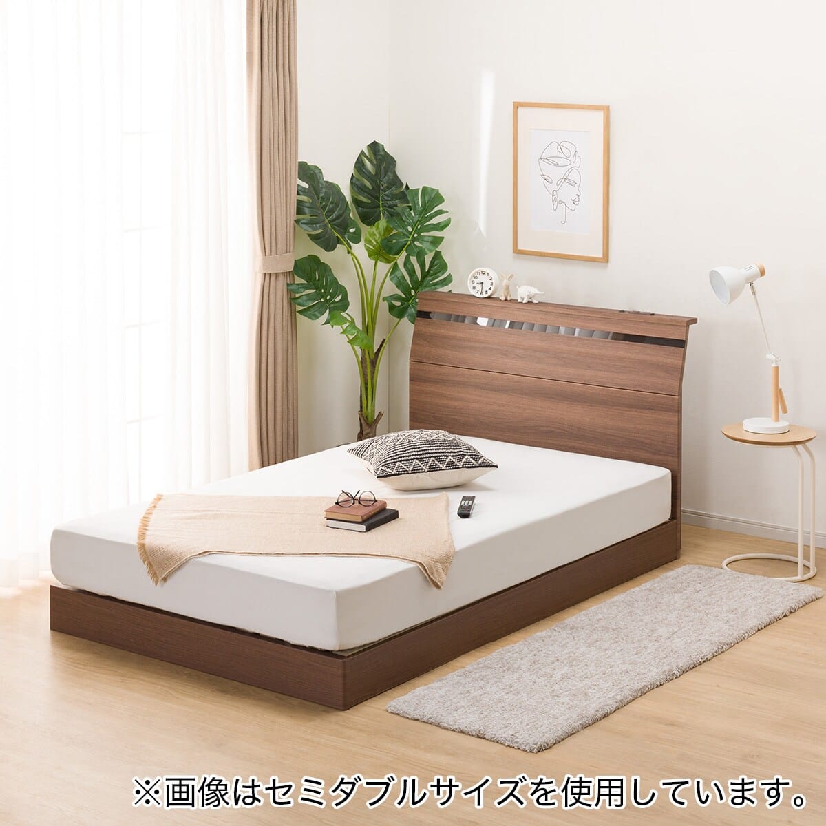 ダブルベッドフレーム(EB-002 MBR LEG/LOW) | ニトリネット【公式