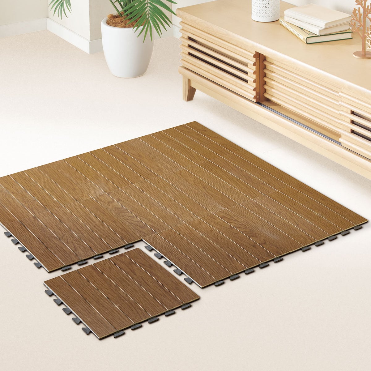 ジョイントウッド 半帖用（クラウドミディアムブラウン 30×30 9枚入り