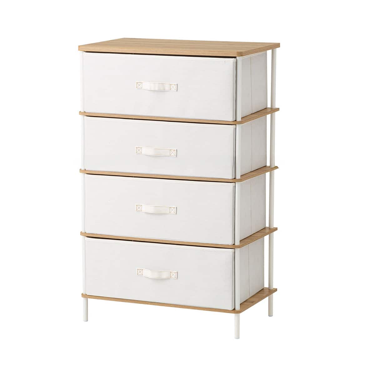 4段チェスト(PST2 ライトブラウン/ホワイト) | ニトリネット【公式