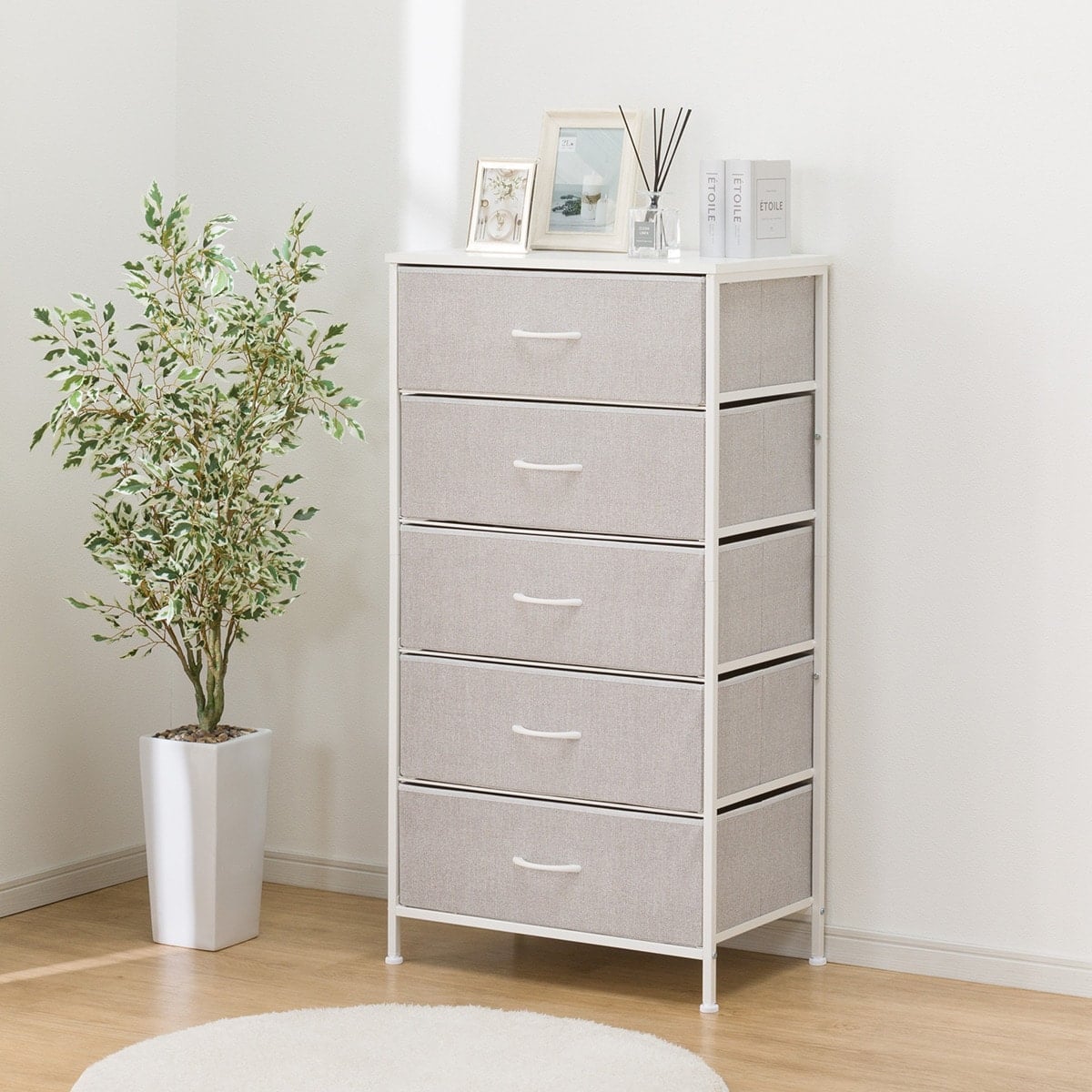 チェスト(MJ001 5段LGY/WH) | ニトリネット【公式】 家具・インテリア通販