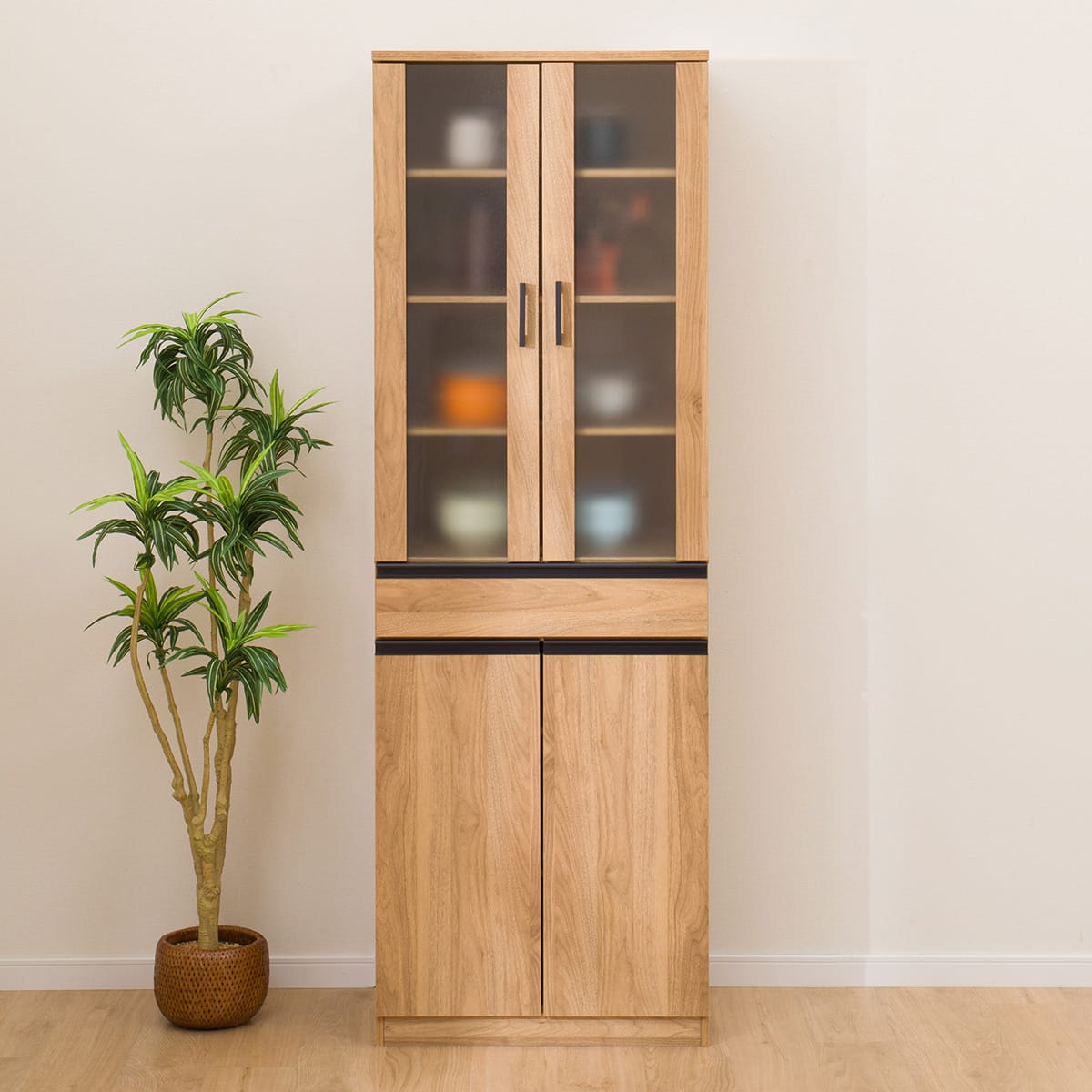 食器棚(フォルムS SK1860 LBR) | ニトリネット【公式】 家具