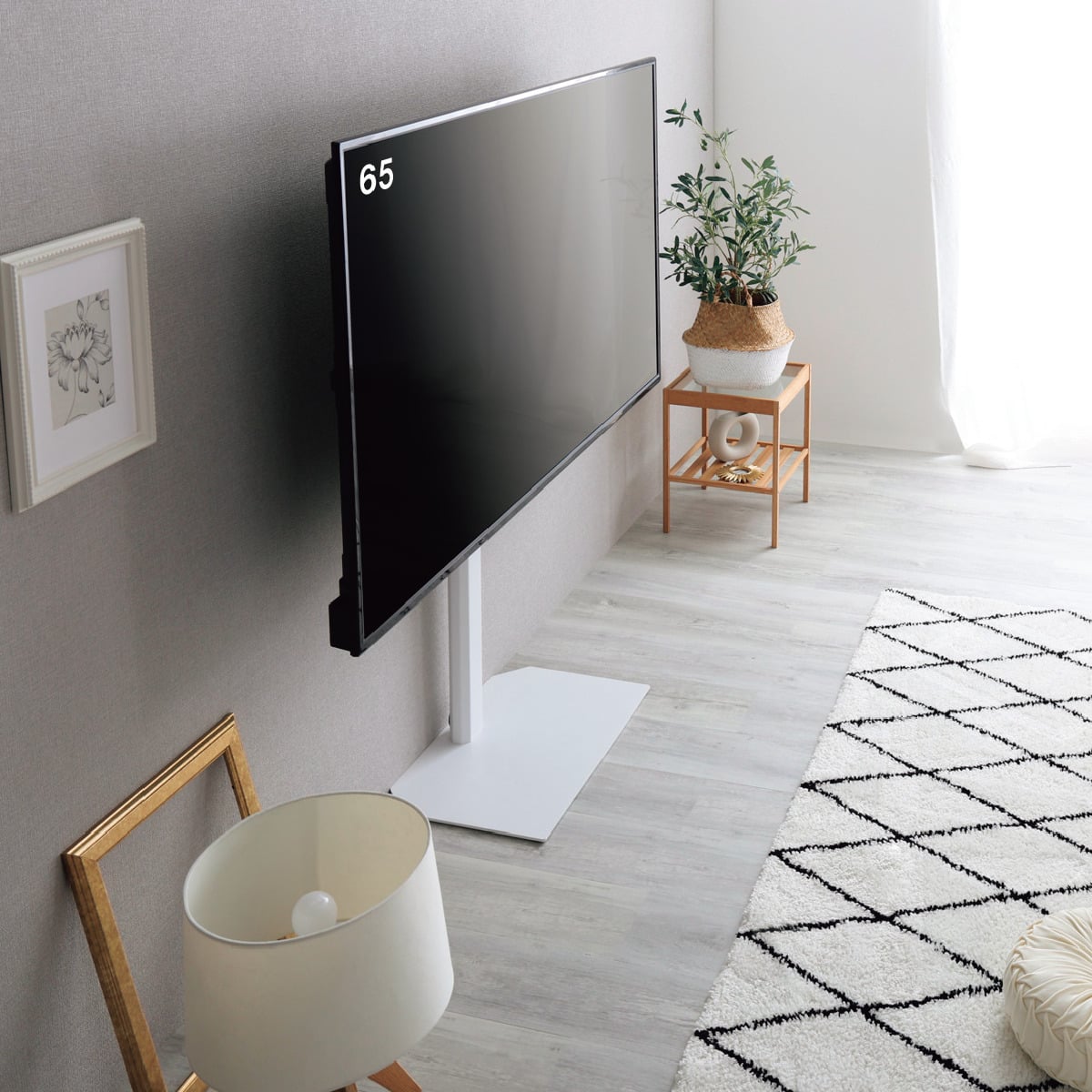 壁寄せテレビスタンド(HTR01 WH) | ニトリネット【公式】 家具