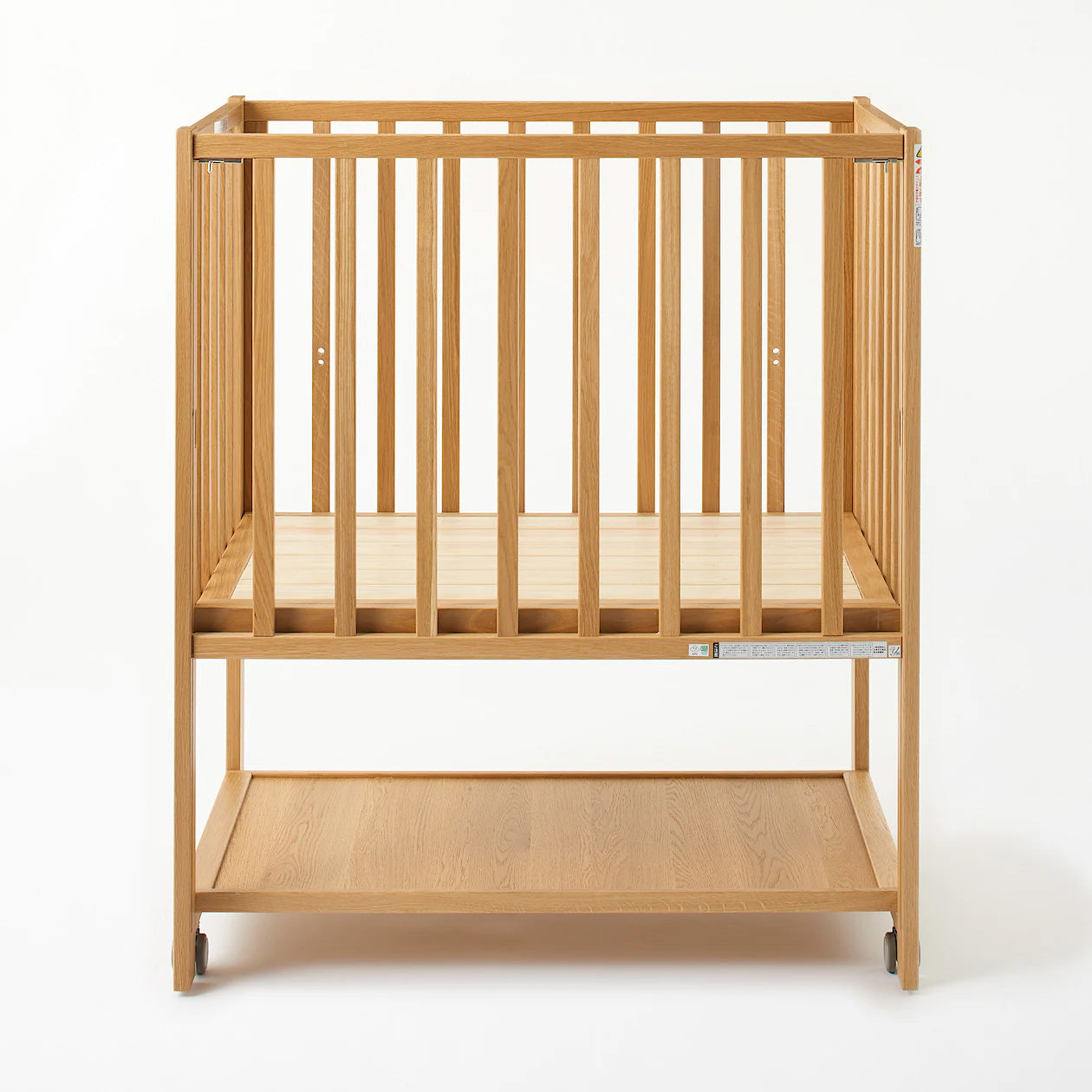 無印良品 ベビーベッド オーク材 ミニサイズ ハイタイプ レンタル