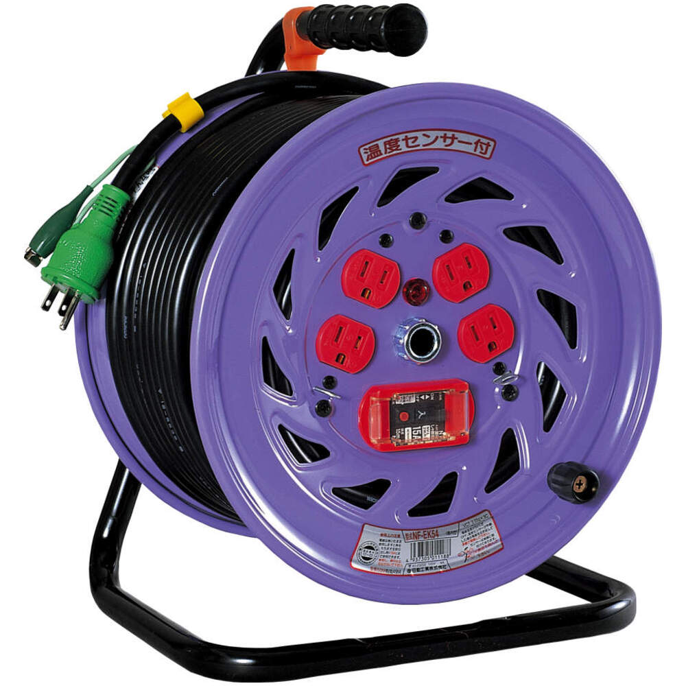日動工業株式会社｜コードリール 100V 屋内用 温度センサー付 過負荷