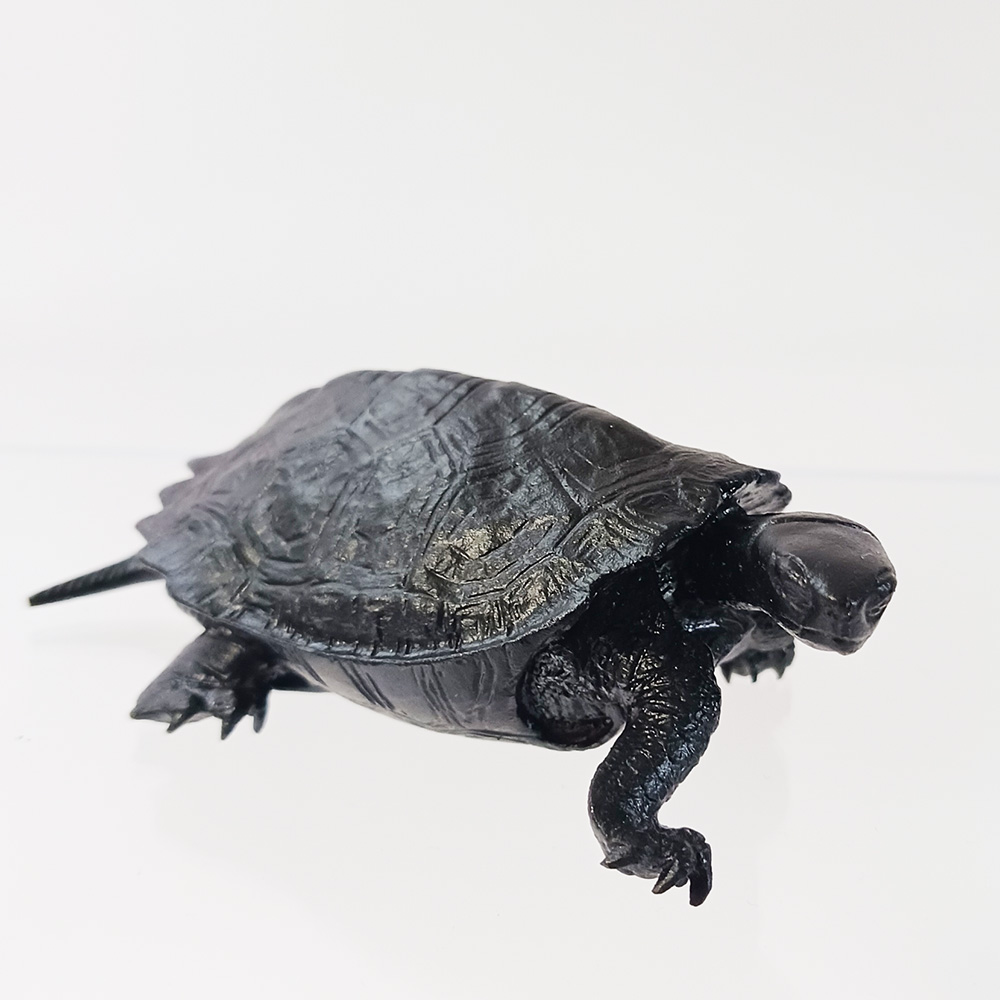 ミニチュア 添配 盆景 蝋型鋳物 銅製 亀（かめ）大サイズ オブジェ 枯山水