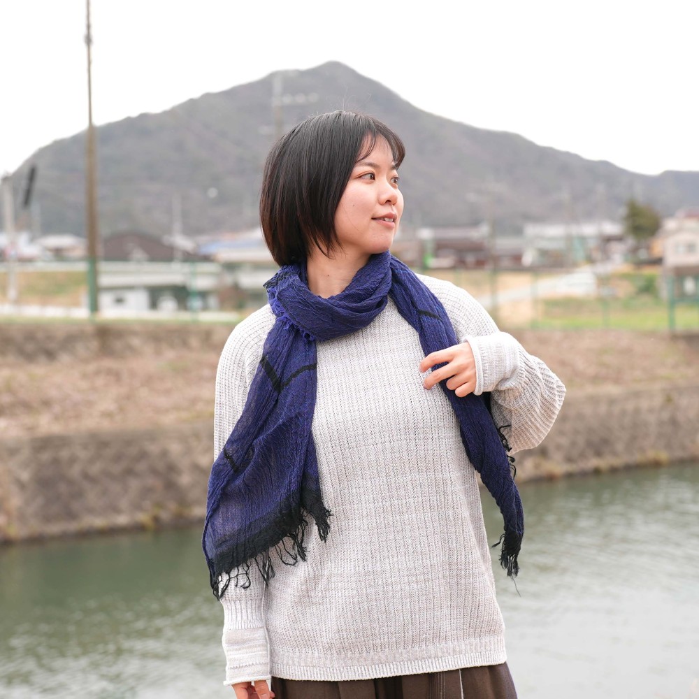 roots shawl MIDDLE | tamaki niime