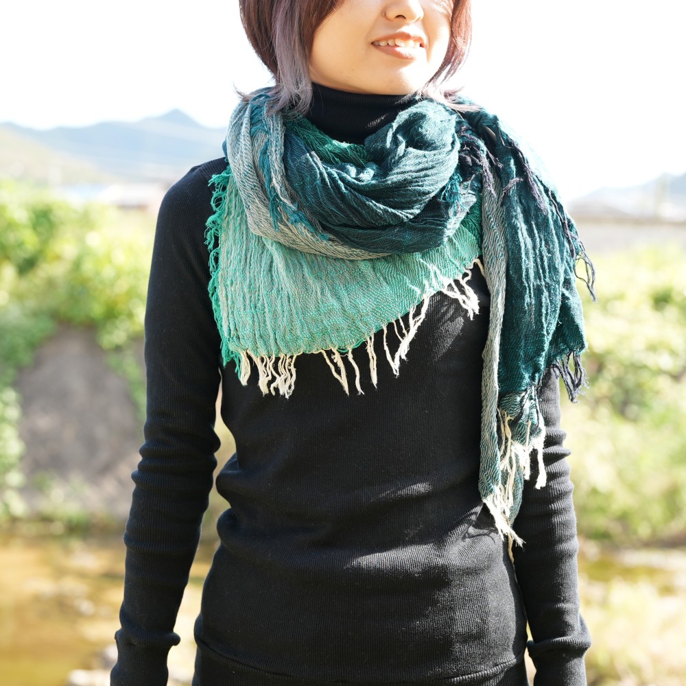 basic two tone shawl | tamaki niime