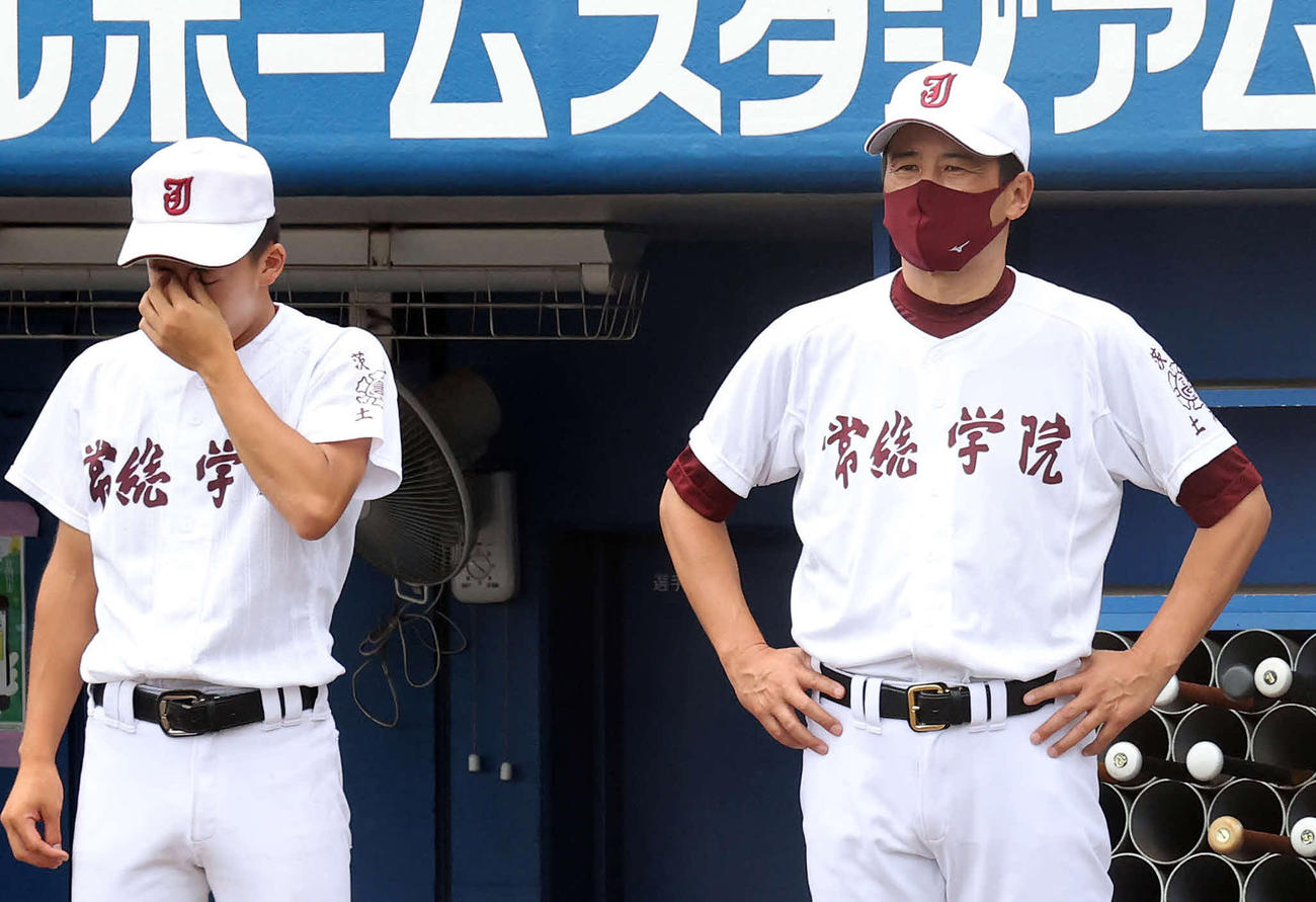 常総学院・島田監督1年目の夏終わる「やっぱり悔しい」／茨城 - 高校