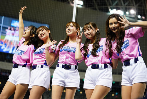 プレミア12】侍ジャパンに援軍現る!?ピンク色衣装のチアたちが「きつね