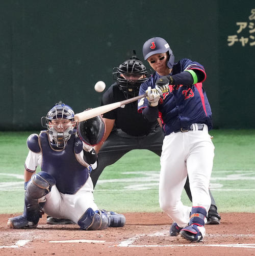 アジアCS】侍ジャパン森下翔太が井端ジャパン1号V弾 背番号「23」に