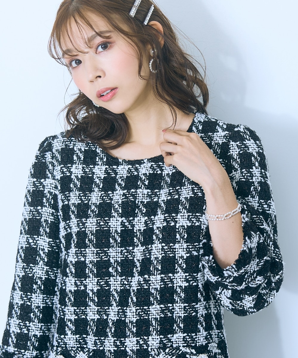 大きいサイズ＞ツイードワンピース marun 通販【ニッセン】