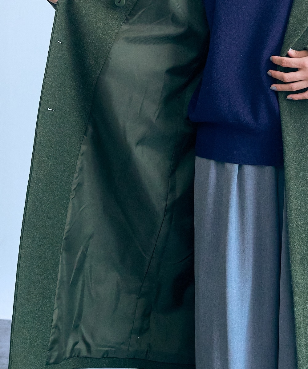 高身長 フェイクウールチェスターロングコート（トールサイズ