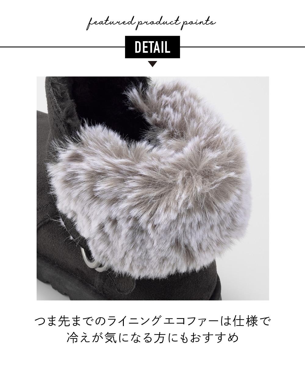 moz エコファー厚底ムートン調ブーツ（ワイズ3E） 通販【ニッセン】