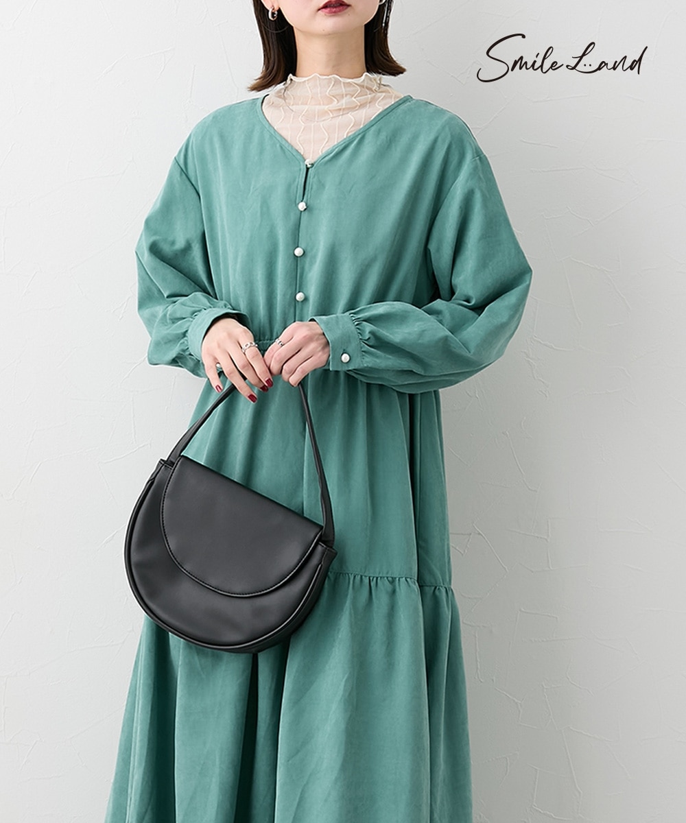 大きいサイズ ティアードロングワンピース 通販【ニッセン】