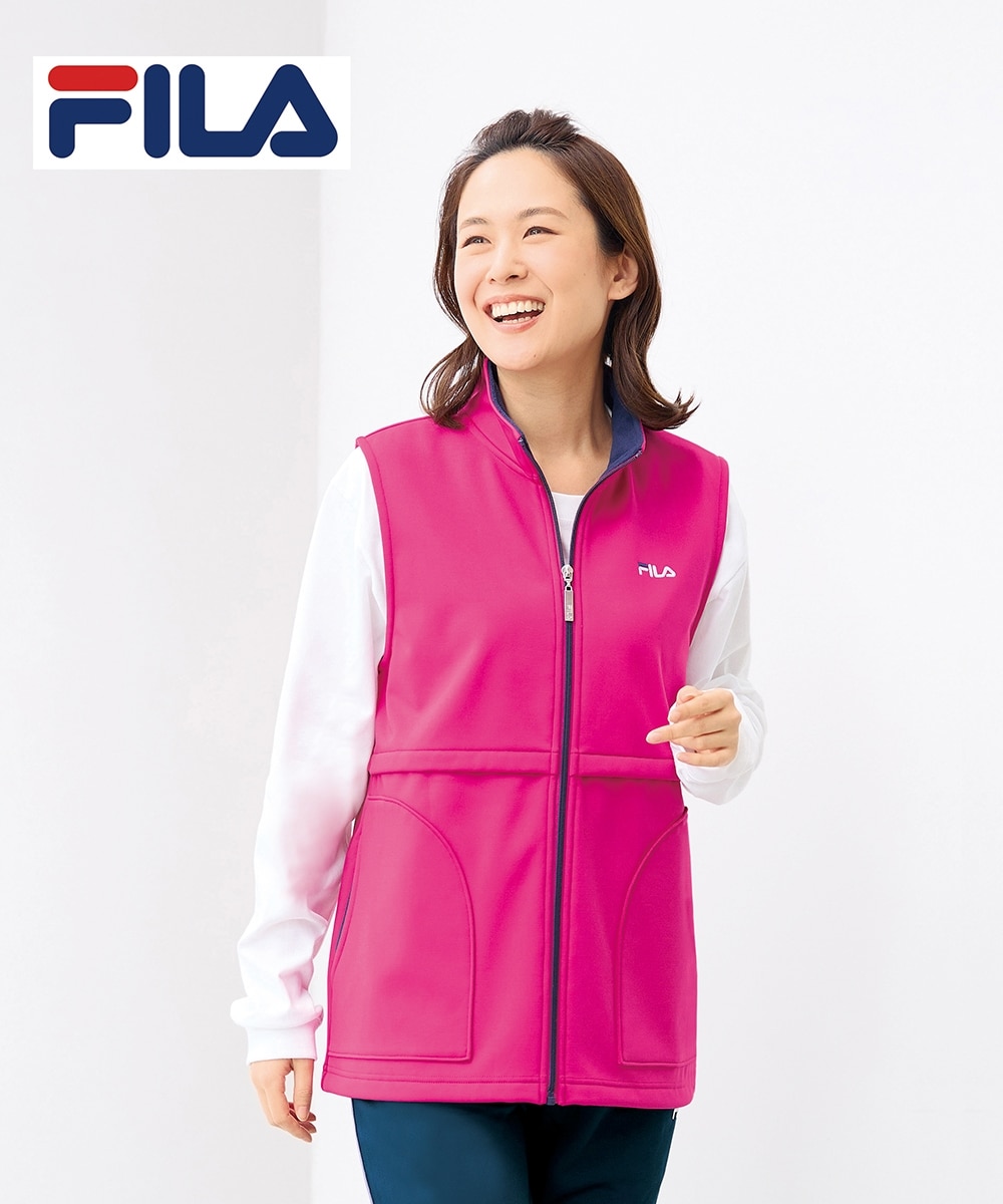 FILA〉防風ジャージベスト 通販【ニッセン】