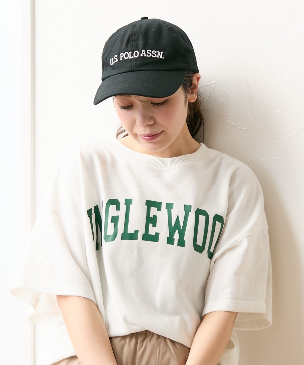 U.S. POLO ASSN.（ユーエスポロアッスン）つば長め洗えるUVシンプル