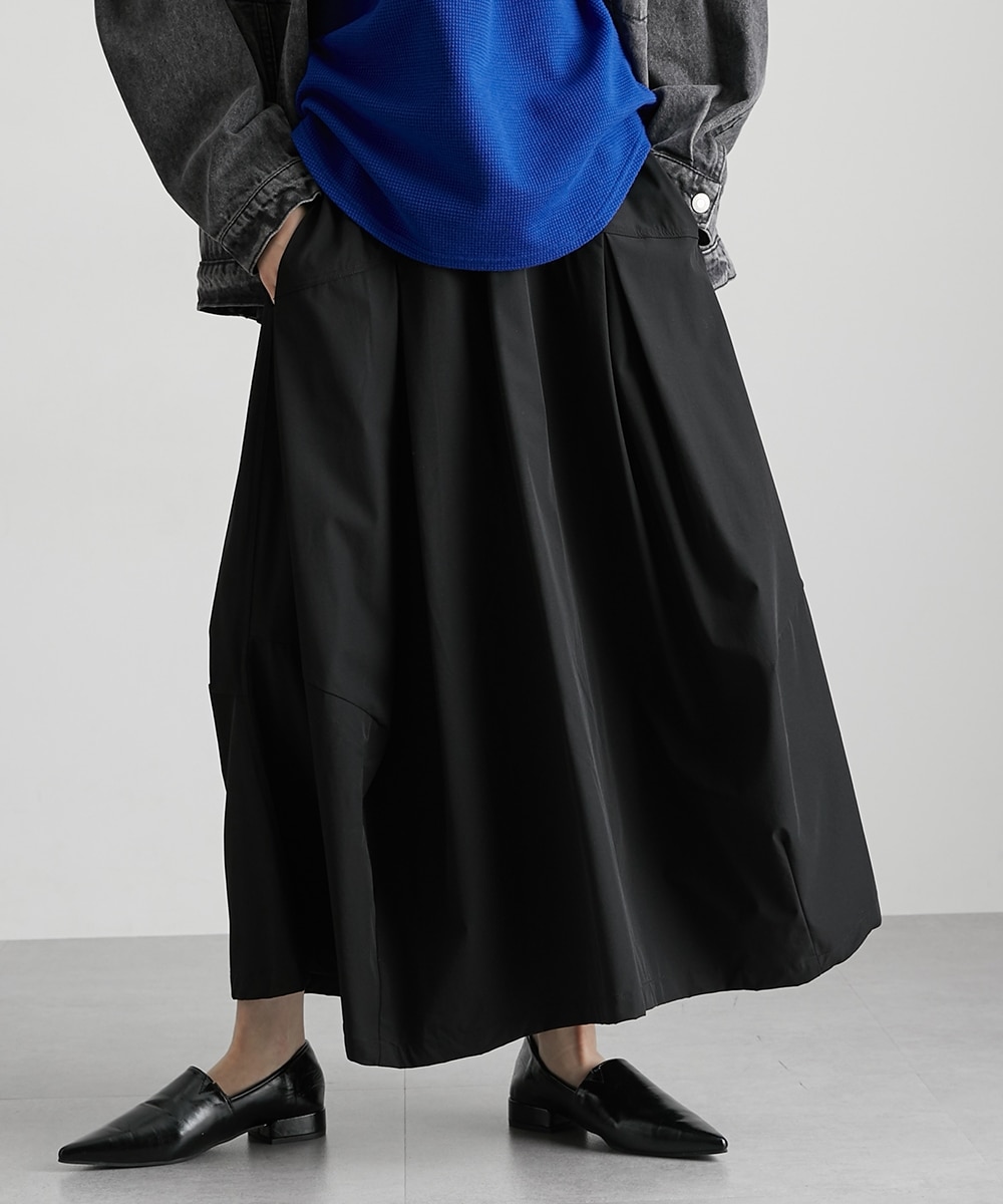 洗える】タックデザインボリュームスカート ［Soiunique］ 大人