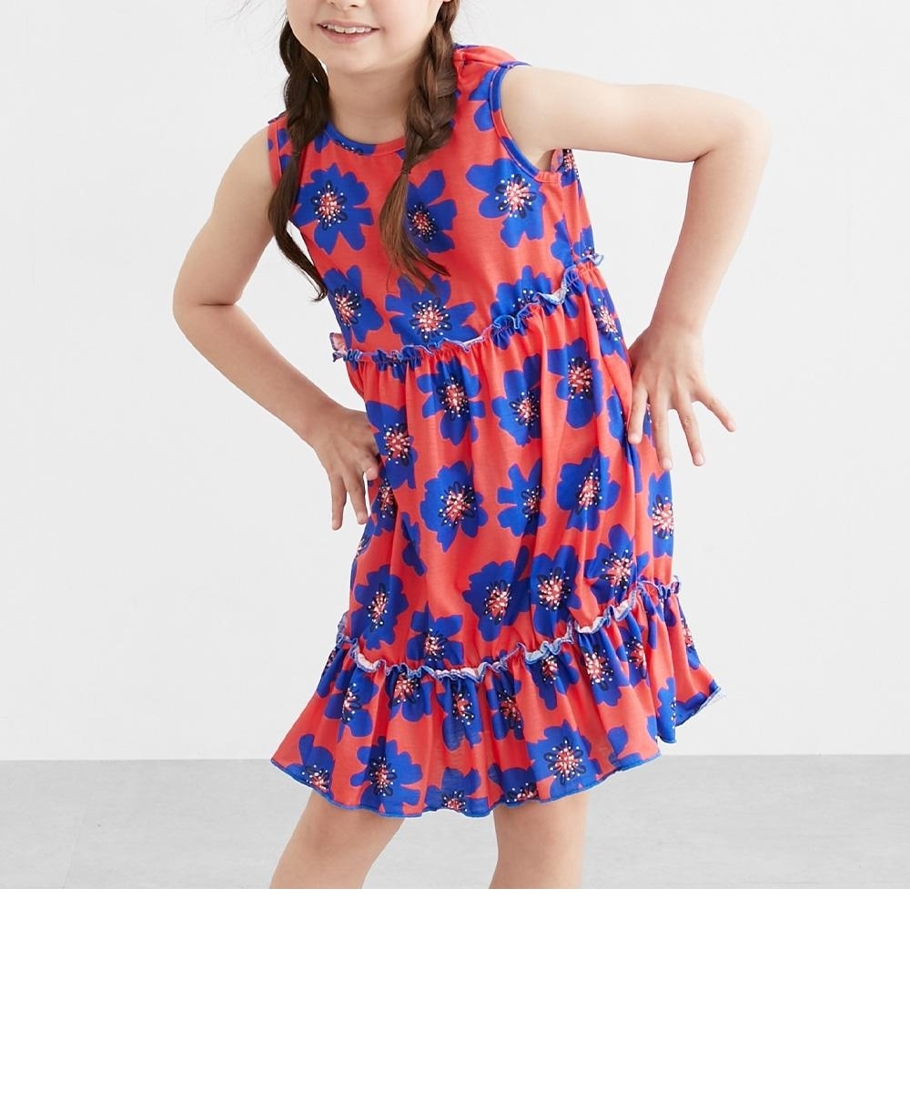 花柄ノースリーブワンピース（女の子） 通販【ニッセン】