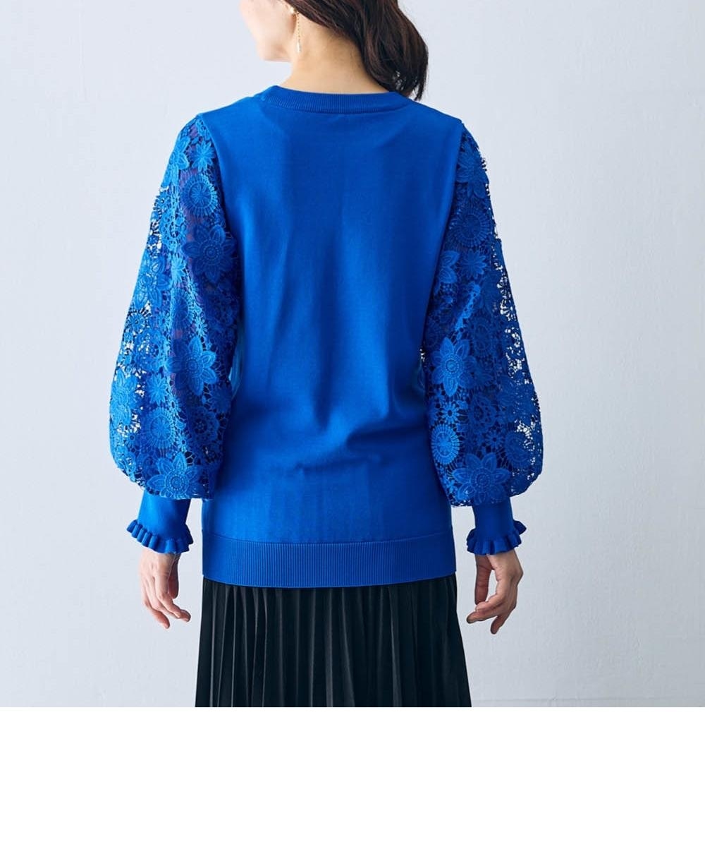 袖口フリルふんわり袖レースニット＜大きいサイズ有＞【Hana服】 通販