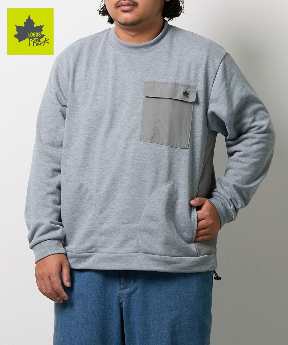 胸ポケット付きクルーネックトレーナー/ロゴスパーク 通販【ニッセン】