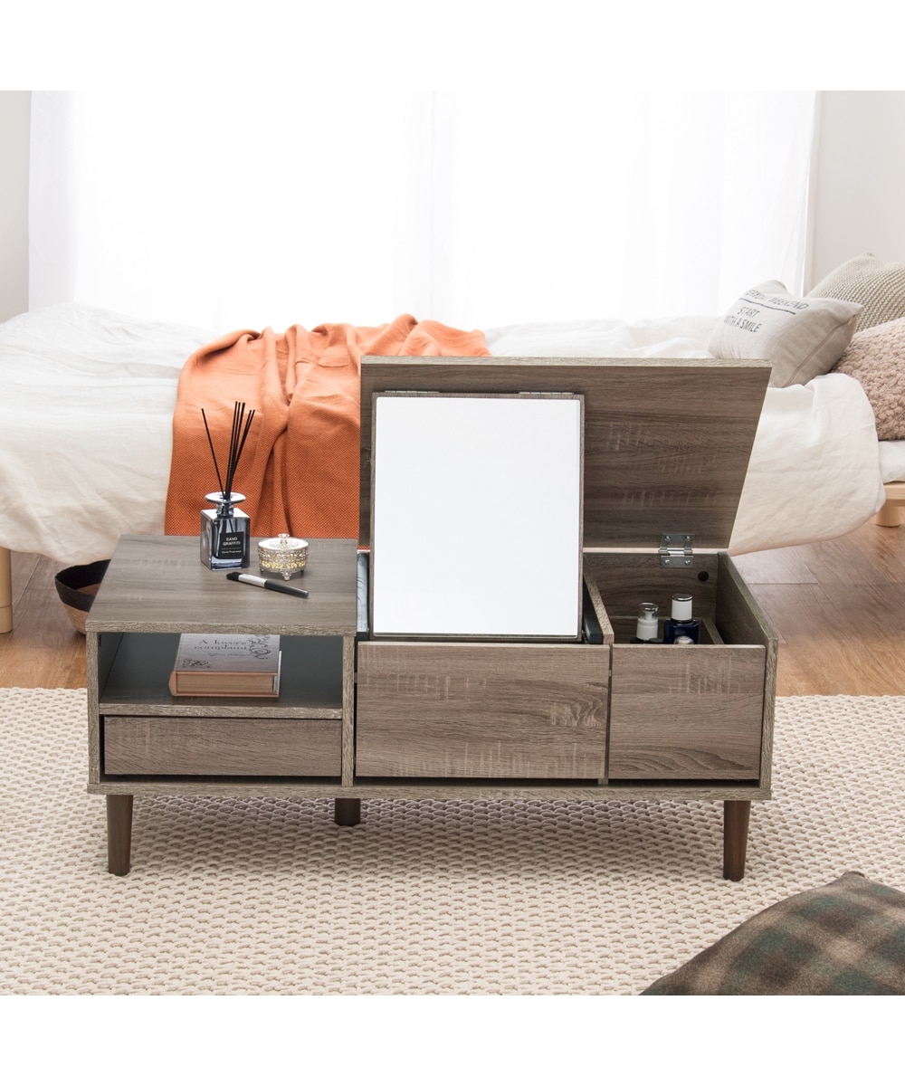 可動ミラー付き2WAYドレッサーテーブル 通販【ニッセン】