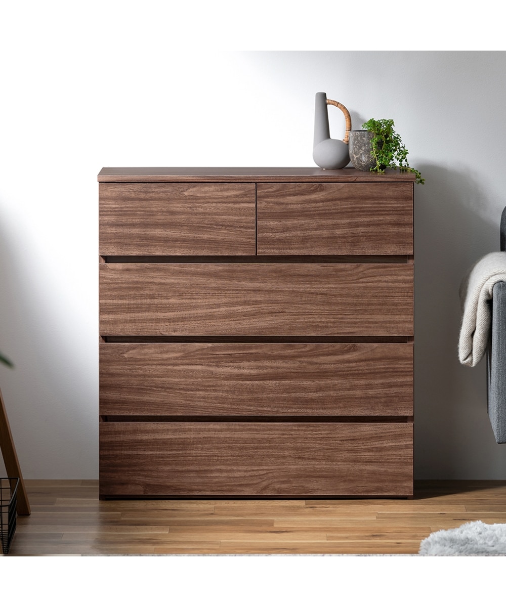 組み立て簡単】シンプルデザインの木製チェスト（スライドレール付き