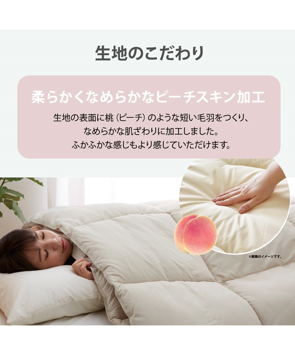 年中使える！洗える2枚合わせ掛け布団（抗菌防臭・防ダニわた入り肌
