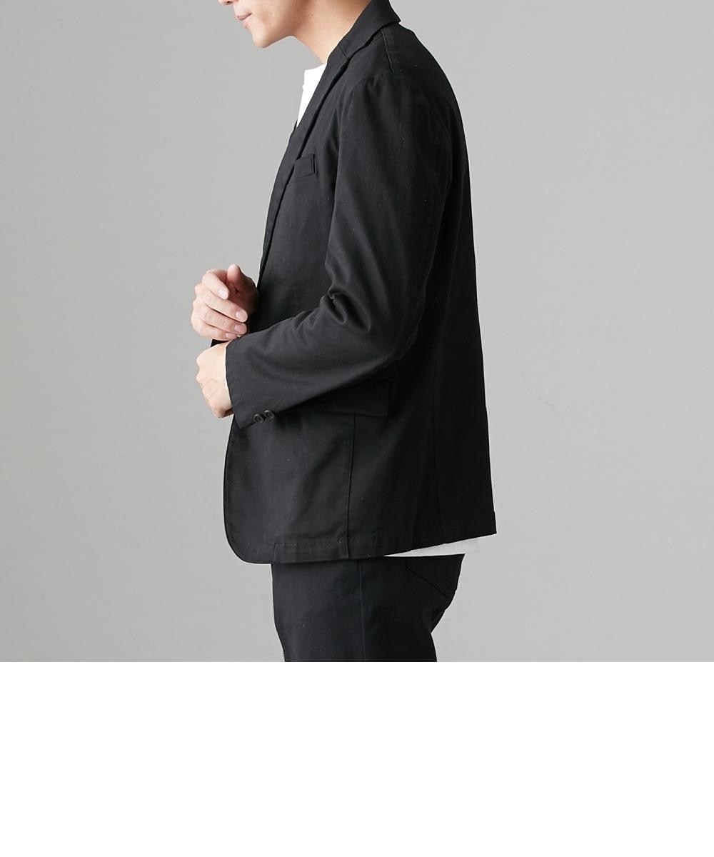 セットアップ可能】ストレッチ素材 腕をあげやすいテーラード