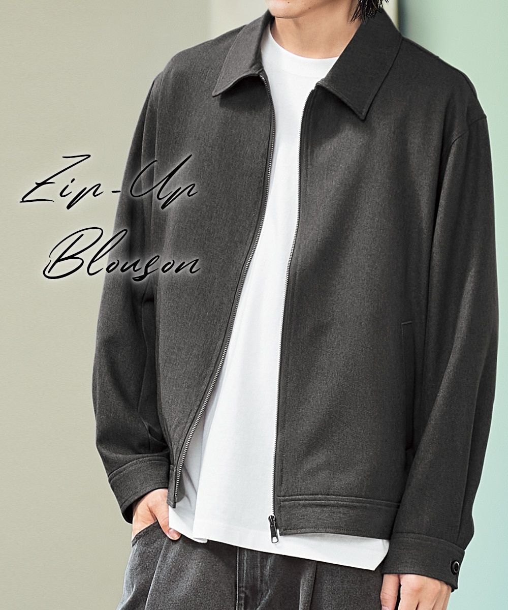 ジップアップブルゾン【大きいサイズ有】 通販【ニッセン】