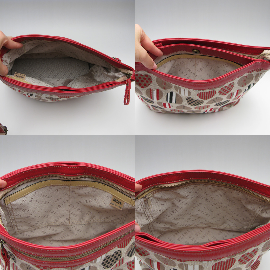 IBIZA（イビサ）ハート柄ショルダーバッグ