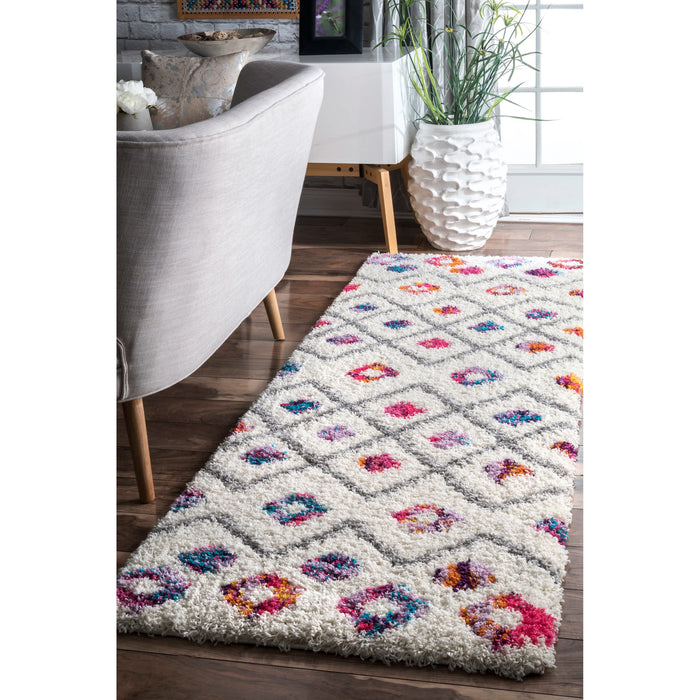 Tatyana Moroccan Diamond Trellis Shaggy — nuLOOM