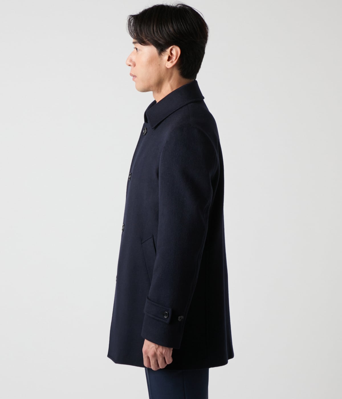 カシミヤ混 ショートビーバー シングルコート(16343302-2024