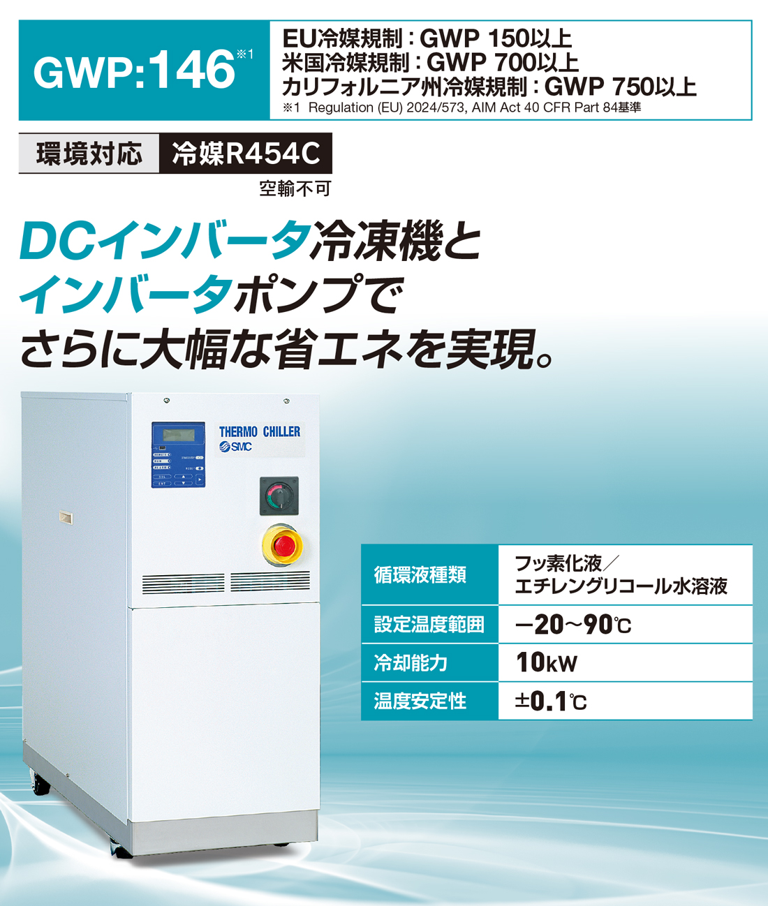 新製品情報：低GWP冷媒対応冷凍式サーモチラー HRZF Series ｜SMC 株式会社