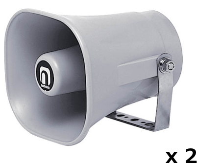 YD-311B + NP-105 x 2】NOBORU 車載用アンプ スピーカー セット SD付